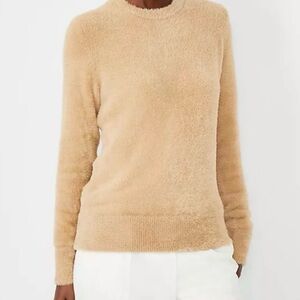 NWT Ann Taylor Petite Fuzzy Crew Neck Sweater